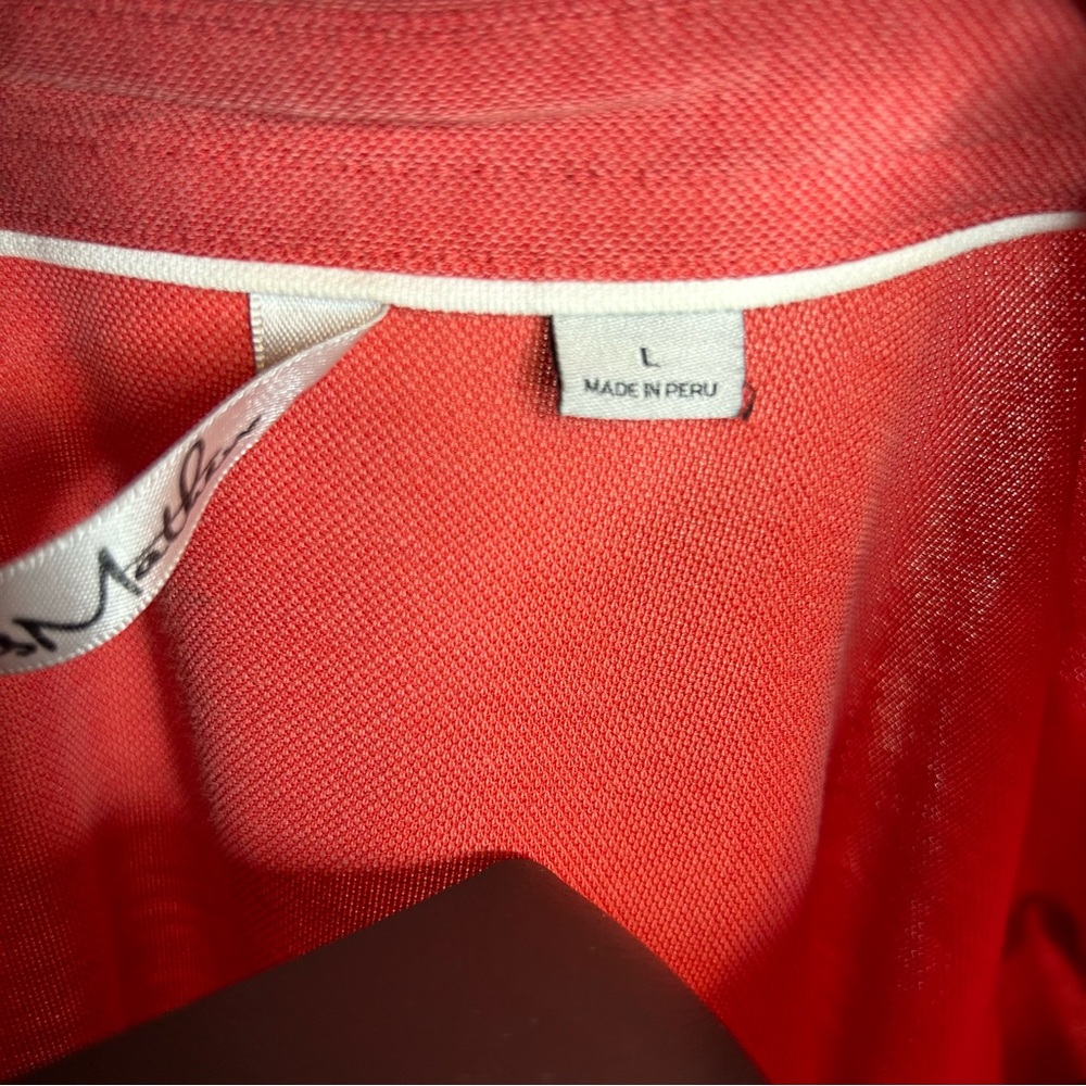 Travis Mathew Golf Polo Red Solid Pattern Men’s L… - image 5